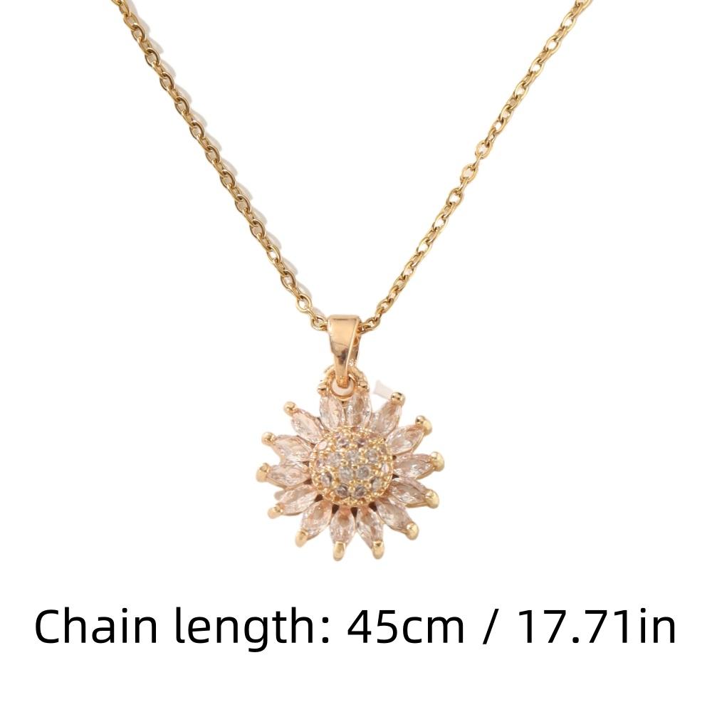 Lyxiga Blommor Zirkonia Hängsmycke Halsband för Kvinnor Ny Mode Bröllopsfest Halsband Smycken Tillbehör