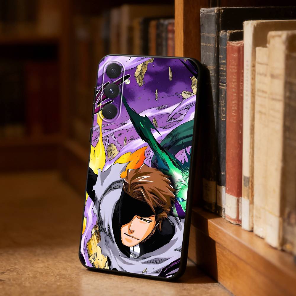 Anime B-Bleachs Aizen Sosuke Phone Case For Samsung S26,S25,S24,S23,S22,S21,Plus,Fe,Lite,Others Black Cover