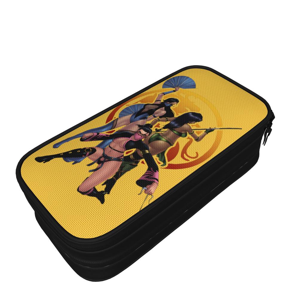 Kitana, Mileena and Jade Mortal Kombat Pencil Cases New Bag Kids Big Capacity Students School Zipper Pencilcases