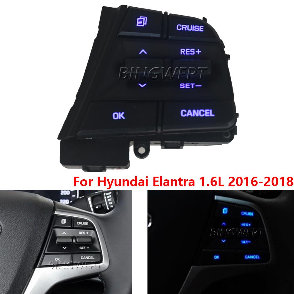 Button Switches For Hyundai Elantra1.6L 2016 2017 2018 Cruise Control Multifunction Steering Wheel Car Accessories Right