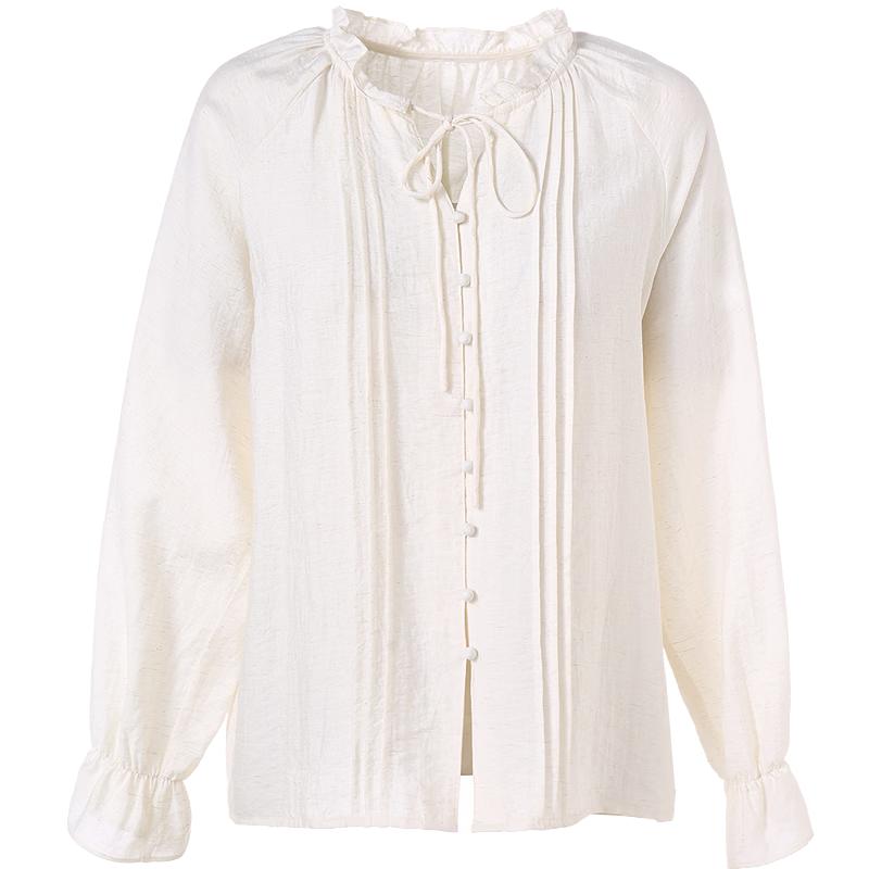 

Betu Women s V-Neck Ruffle Tie-Front Shirt M