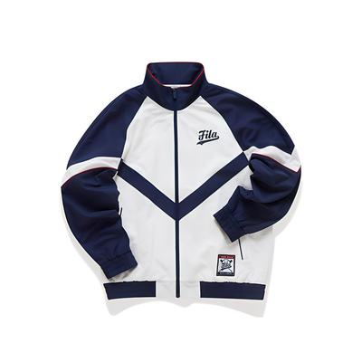 Leisure Stand Collar Baseball Jacket Women Jacket White T11W042701F-WT