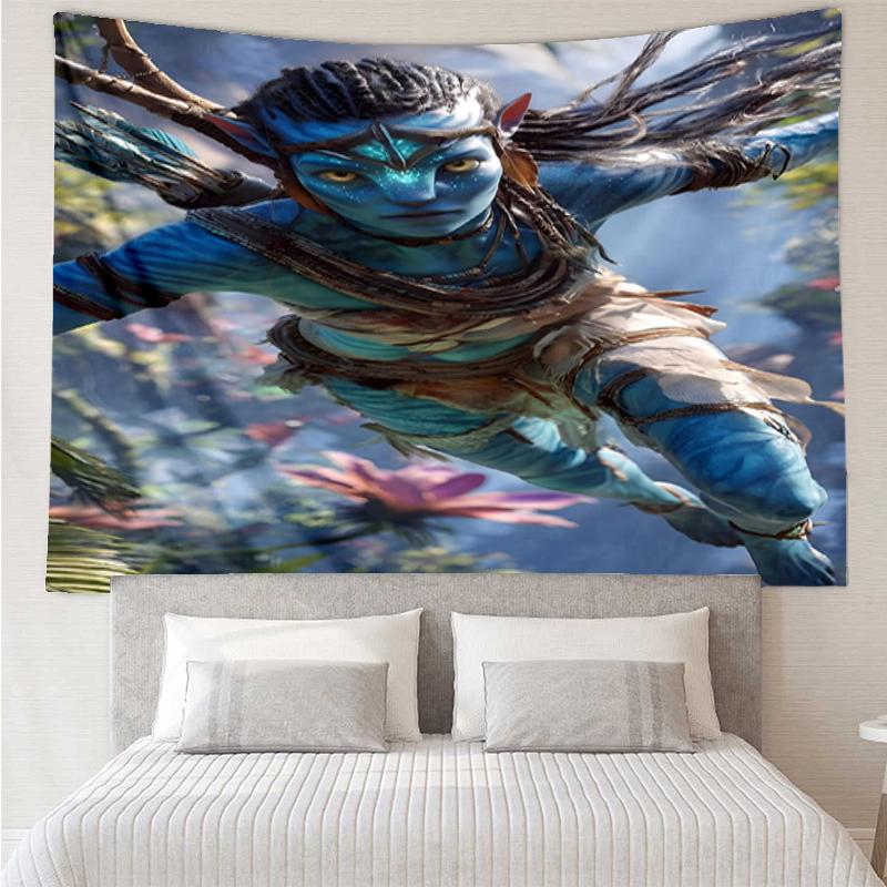 Avatar Print Tapestry, Backdrop, Easy Setup, Ideal for Bedroom, Office & Living Room, with Aesthetic Wall Hanging Decor.