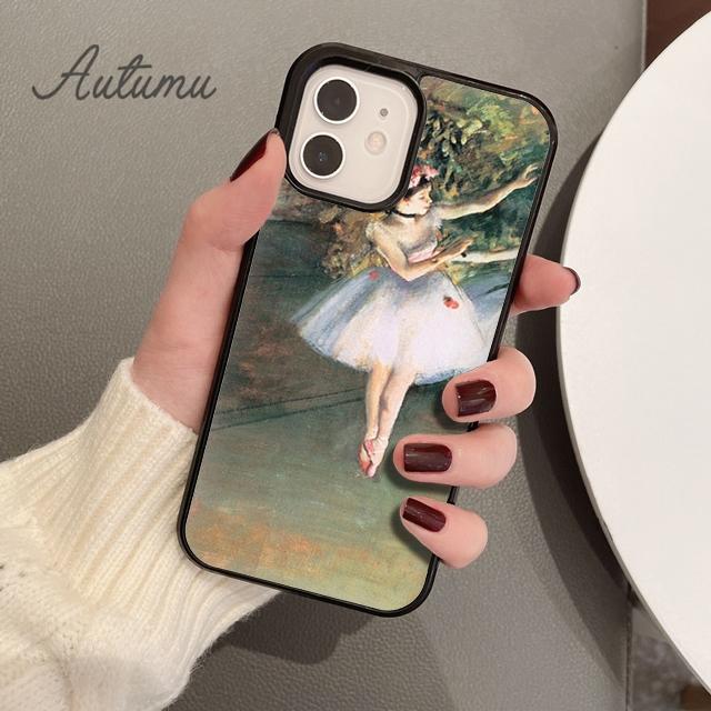 Edgar Degas Ballerinas Ballett Handyhülle für iPhone 11 12 13 14 Pro Max mini XR XS SE 2020 7 8 Plus Samsung S21 S22 Cover Shell