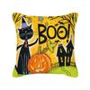 Halloween cartoon pumpkin moon bat house decoration pattern pillowcase bedroom living room sofa cinema car garden pillowcase