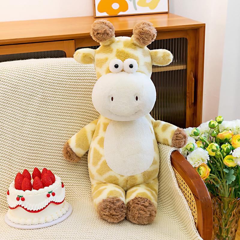 Giraffe Plush Pillow With Pp Cotton Filling For Kids And Adults