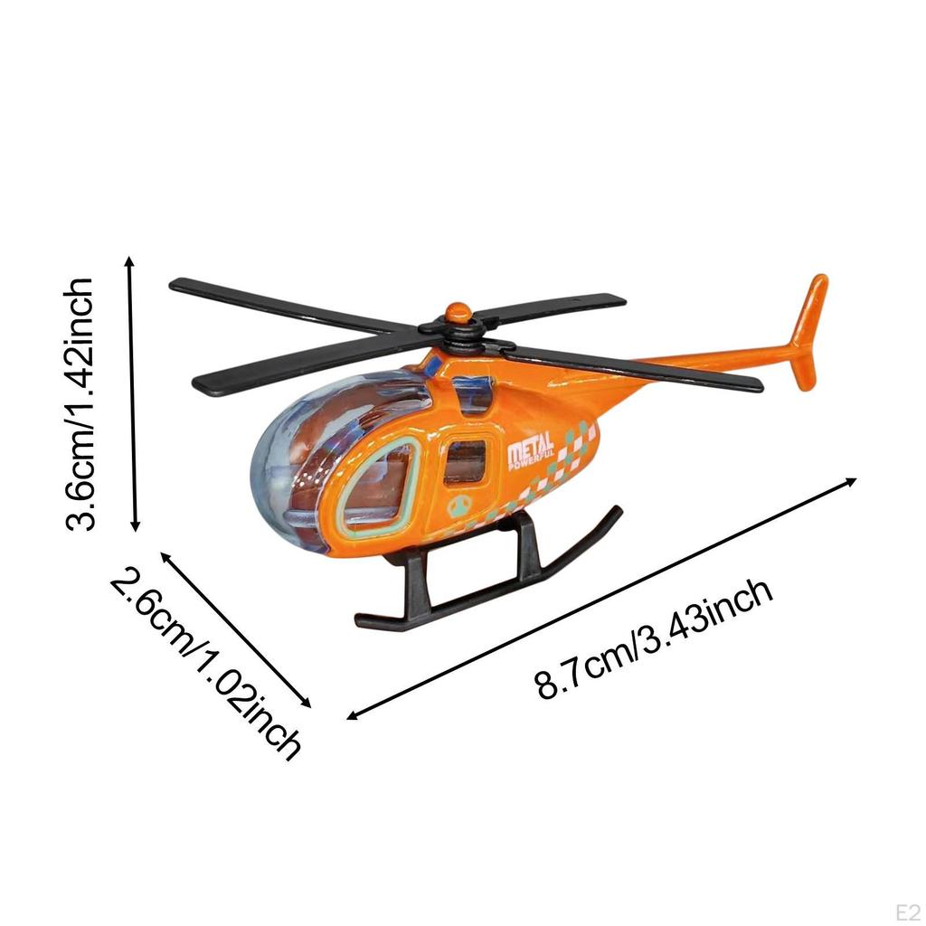 1/64 Diecast Alloy Helicopter Collection Aircraft Desktop Display Metal Model Airplane Toy for Boys