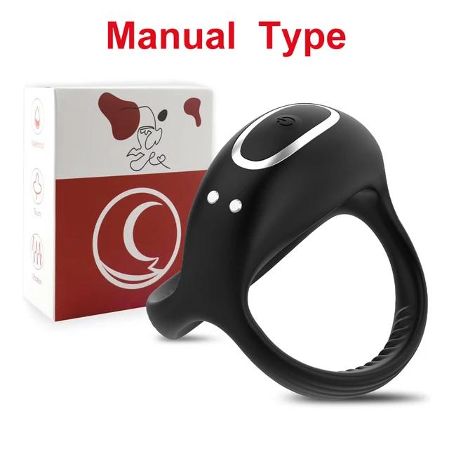 Penis Cock Ring Vibrator Male Delay Trainer Ejaculation Massager Wireless Remote Cockring Sleeve Sex Toys for Men Adults