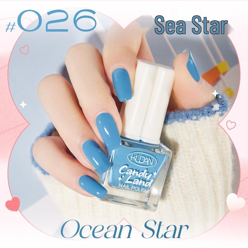 Candy Land Quick-Dry Water-Based Peelable Nail Polish - Long-Lasting Glitter Nude Care