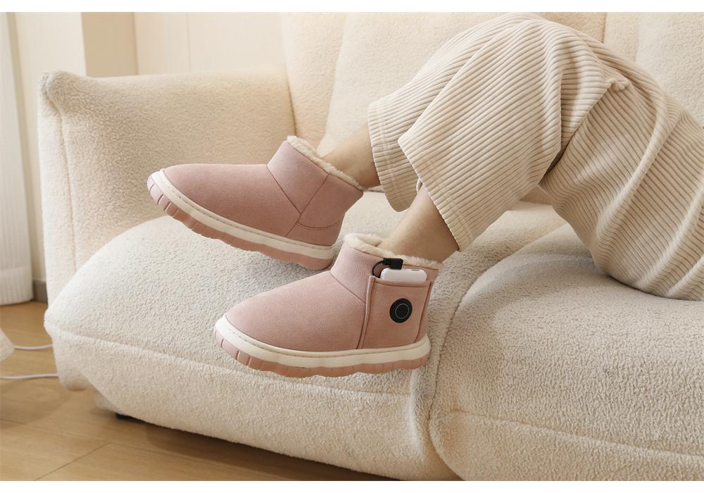 Graphene Walkable Electric Heated Shoes - Foot Warmer Dual Charging