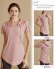 Ranmy Stage Yoga Top with a Beautiful Silhouette and a Length That Covers the Short Long for and Smoke Size L Women's Buttocks, Sleeves, Quick-Drying,