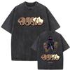 MF DOOM Washed Black Graphic T Shirt Hip Hop Rap Streetwear Unisex Tee