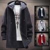Otoño E Invierno Acolchado Tendencia De Guapo Color Cárdigan Versátil Chenilla Ropa Exterior Suéter Tejido Chaqueta Suéter Cortavientos Hombre