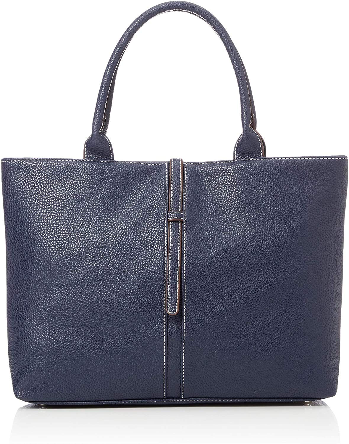 

Espoir Simple Synthetic Leather Tote Bag [Rochelle] Vertical K12998-4 Navy