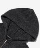 Otherfits Cable Weight Knit Zip-Up Hoodie (Charcoal)