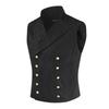 2025 Spring And Autumn New Men'S Solid Color Vest Double Breasted Slim Fashion Men'S Business Vest