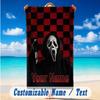 Beach Towel Custom Name Text, Quick Dry Large Towel For Beach HomeScream Ghostface