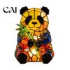 Gift for Animal Lovers Vintage Stained Glass Style Desk Lamp, Cute Night Light, Decorative Exquisite Desktop Ornament Home Reading Lamp