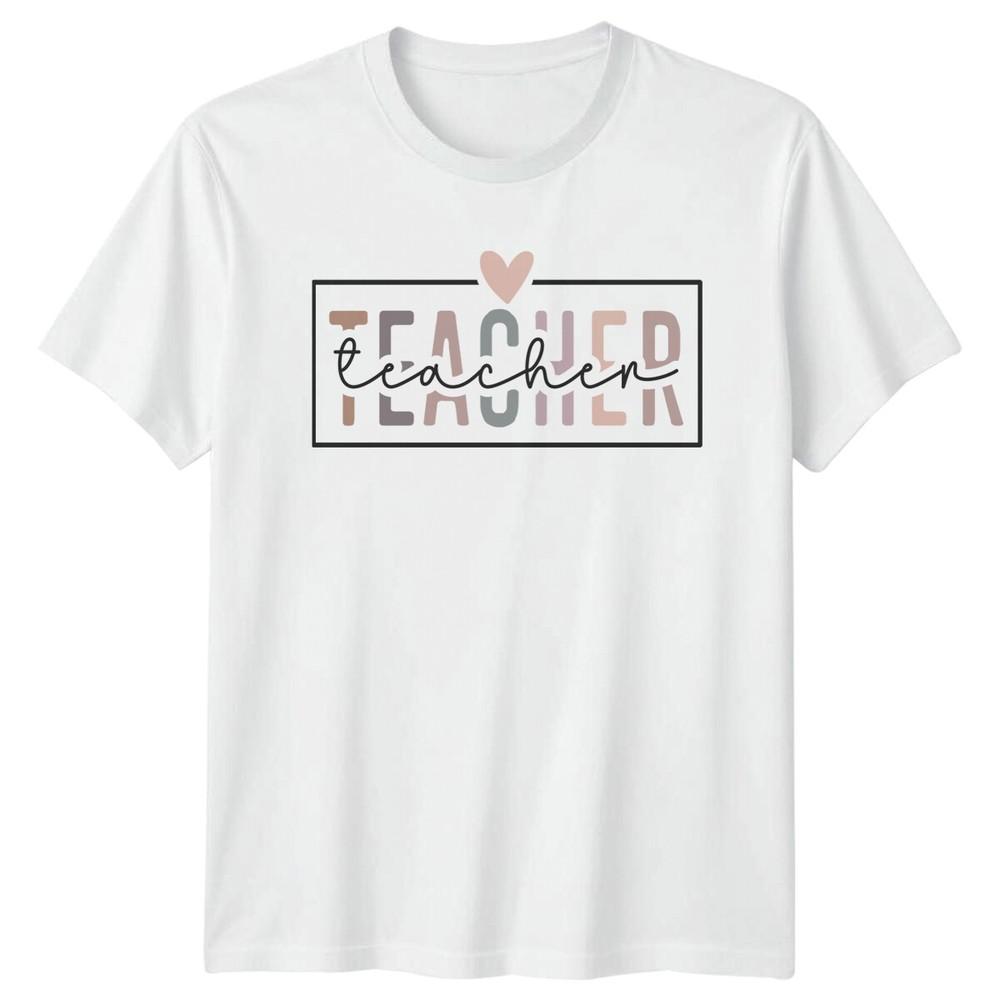 Teacher Heart TShirt Cute Teacher Shirt Appreciation Gift S