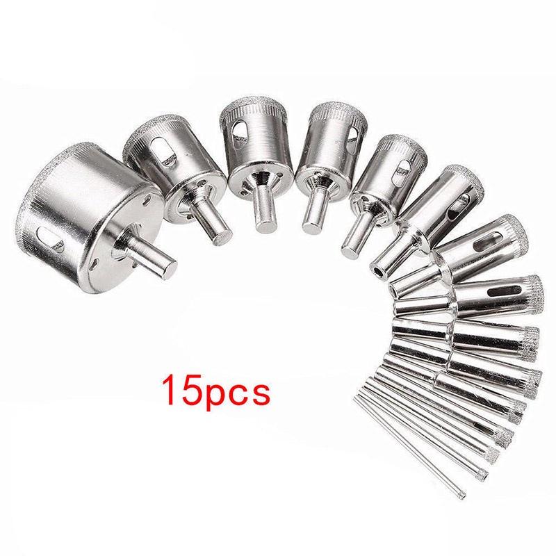Premium Diamond Hole Saw Drill Bit Set For Effortless Tile Marble Glass Cutting 6mm-50mm**