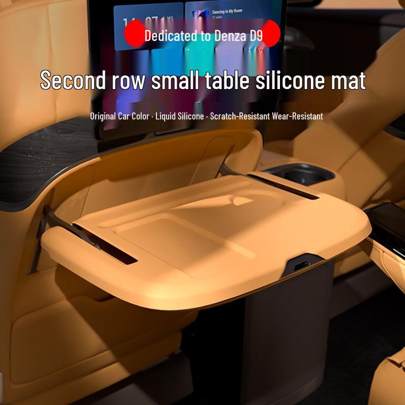 BYD D9 Middle Row Silicone Anti-Slip Folding Table Mat