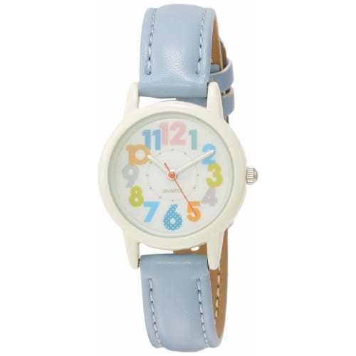 

Fieldwork Analog Watch with Tyrolean Leather Strap, Women s, Light Blue, KDS004-3