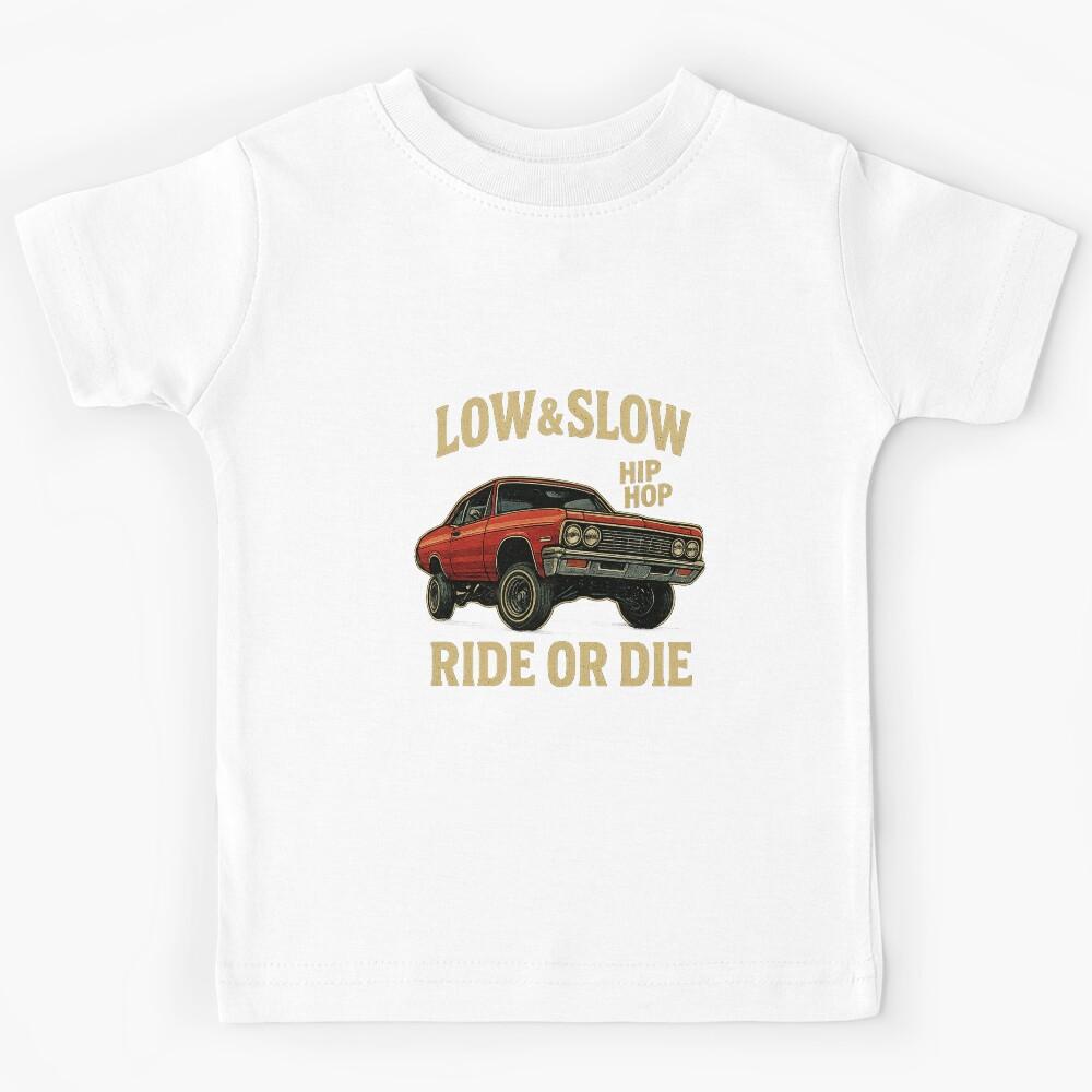 Low & Slow Ride – Hip Hop Car Culture Design Kids T-Shirt 140