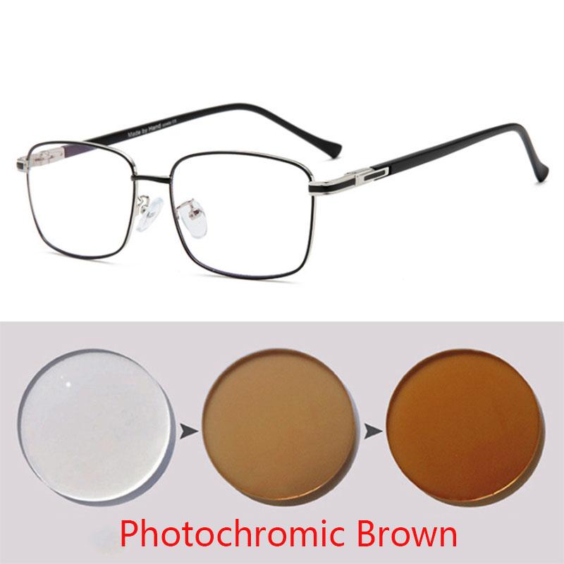 Square Glasses Women Men Metal Eyeglasses Gold Silver Myopia Optical Spectacles Ladies Clear Glasses 0 -0.5 -1.0 -2.0 To -6.0