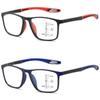 Blue Ray Blocking Anti-Blue Light Reading Glasses Multifocal Progressive Near Far Hyperopia Glasses TR90 Eye Protection