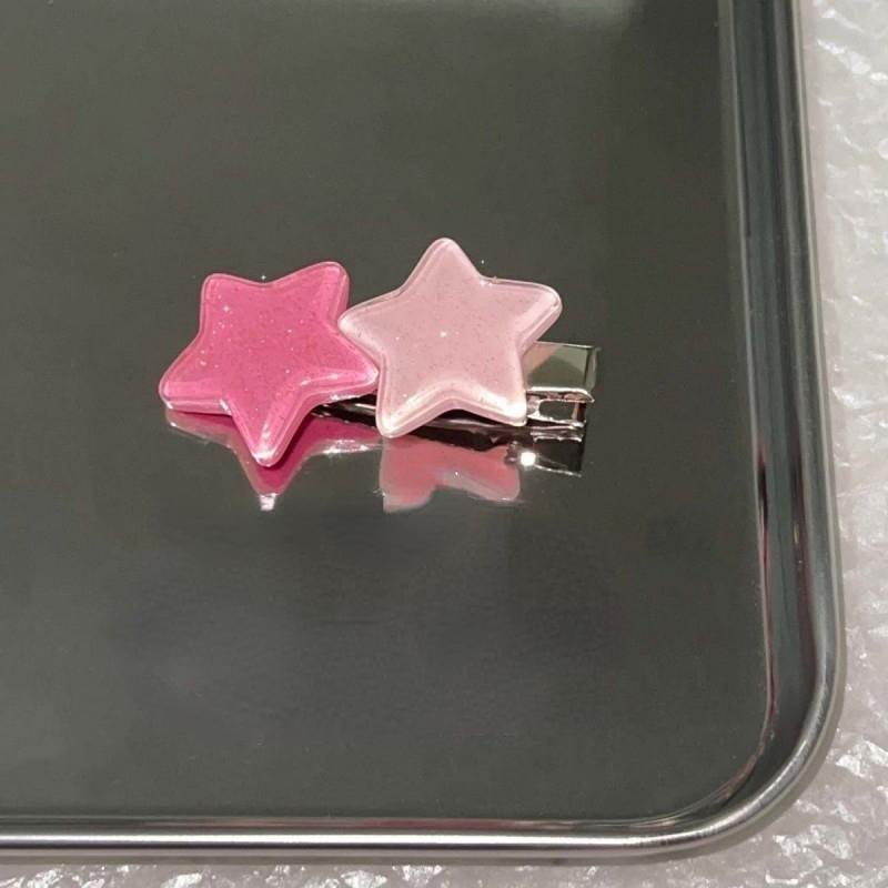 

Korean Jelly Color Star Hair Clip for Women Versatile Simple Sweet Cute Hairpins Barrettes Fashion Girl Hair Accessories