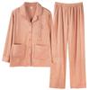 Island Fleece Pajamas Women'S Spring And Autumn Thickened Warm Long-Sleeved Coral Fleece Suit Autumn And Winter High-End Large-Size Loungewear