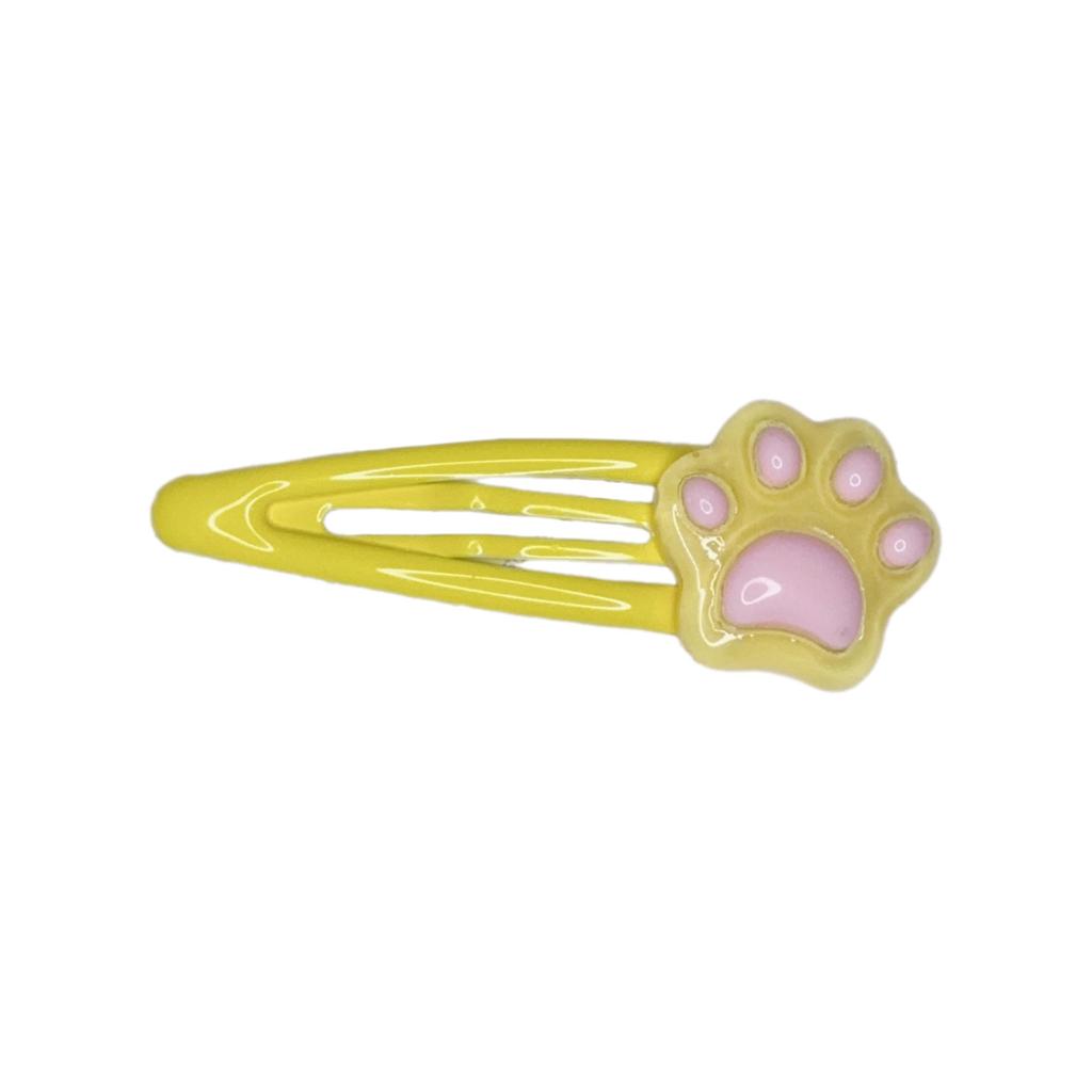1pc/6PCS New Year Cat Paw Hair Clip for Girls Cute Cat Paw Shape Hair Barrettes Ponytail Bangs Hair Clip for Teens Girls