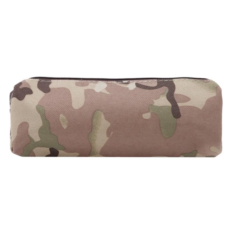 Fashion Boys Creative Military Student Pencil Case Stationery Storage Bag