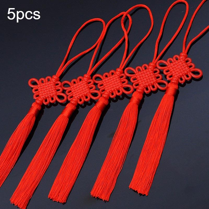 5pcs/10pcs Chinese Knot Chinese New Year Hanging Decoration Chinese Knot Tassel Hanging for Family Parties Events New Year Gifts