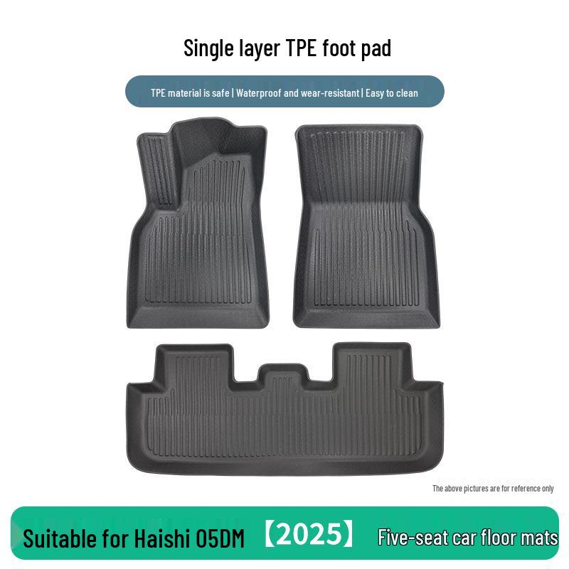 Sea Lion 05DM 2025 TPE Floor Mats: 5-Seater, 3-Piece Set for BYD Car