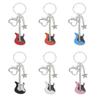 Y2K Guitar Love Heart Star Keychain for Men Women Sweet Cool Trendy Pendant Keyring Punk Vintage Handbag Charm Accessory