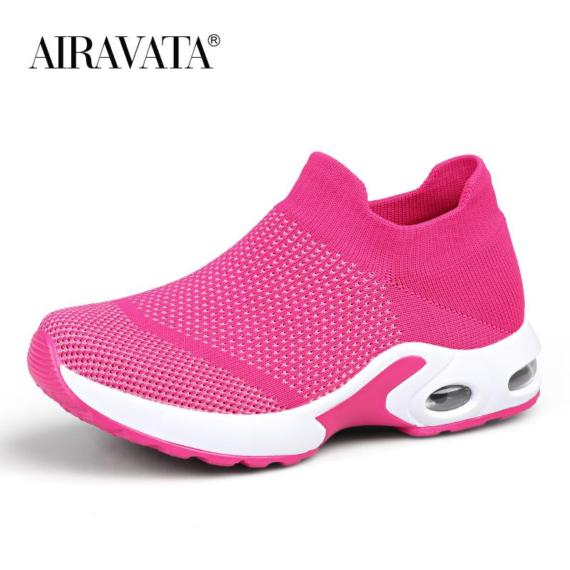 Cheap Womens Air Cushion Shoes Platform Walking Shoes Lightweight