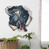 Fun-f176 Halloween Broken Wall Zombie Axe Holiday Decoration Bedroom Living Room Landscaping Wall Stickers