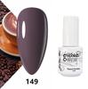 GELPOLISH Nail Art Set: Base, Top Coat, Transparent & White Gel Polishes