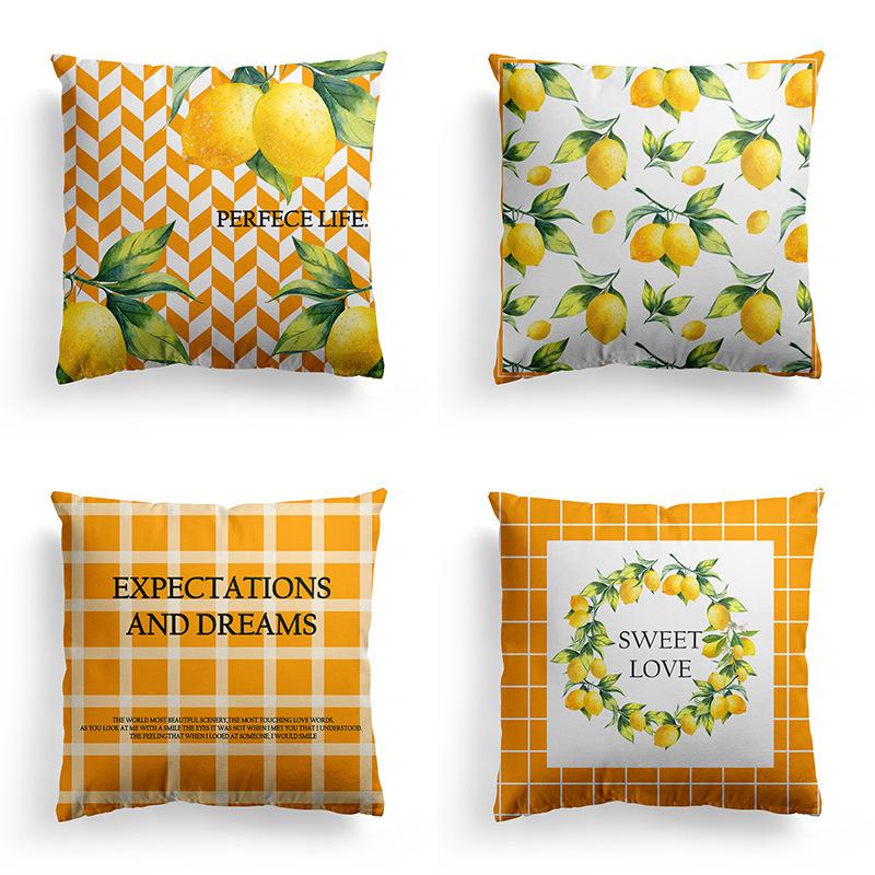 Water-Repellent Pillow Case Anti-Fouling And Anti-Membrane Printing Polyester Pillow Case Living Room Home Sofa Cushion Cover