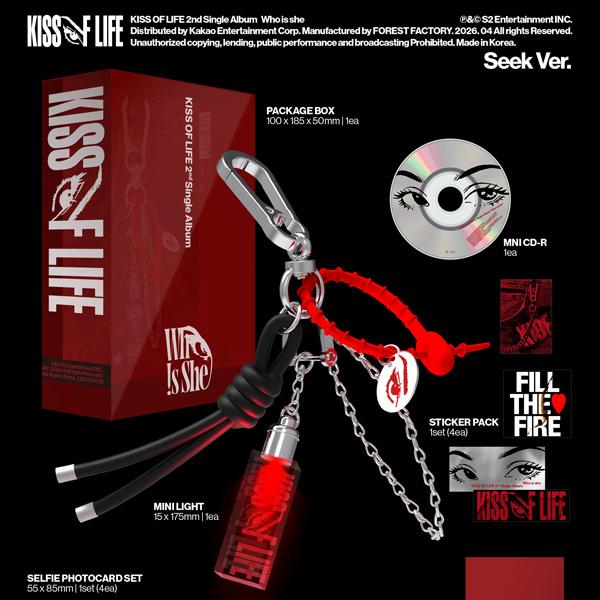 [Pre-order] KISS OF LIFE - 2nd Single Album [Who is she] (Seek Ver.)