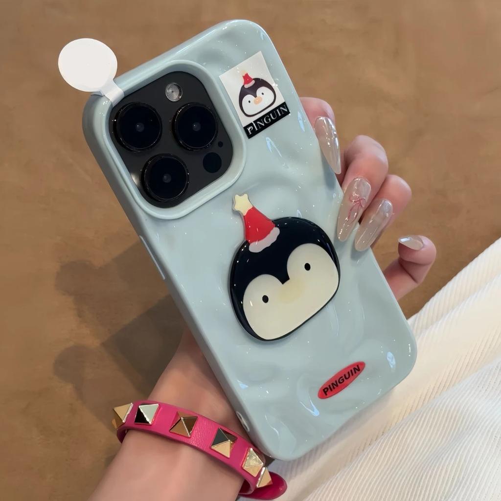Fun hat animal patch for apple 17/16 pro mobile phone case iPhone15 meteorite pattern 13/12/14