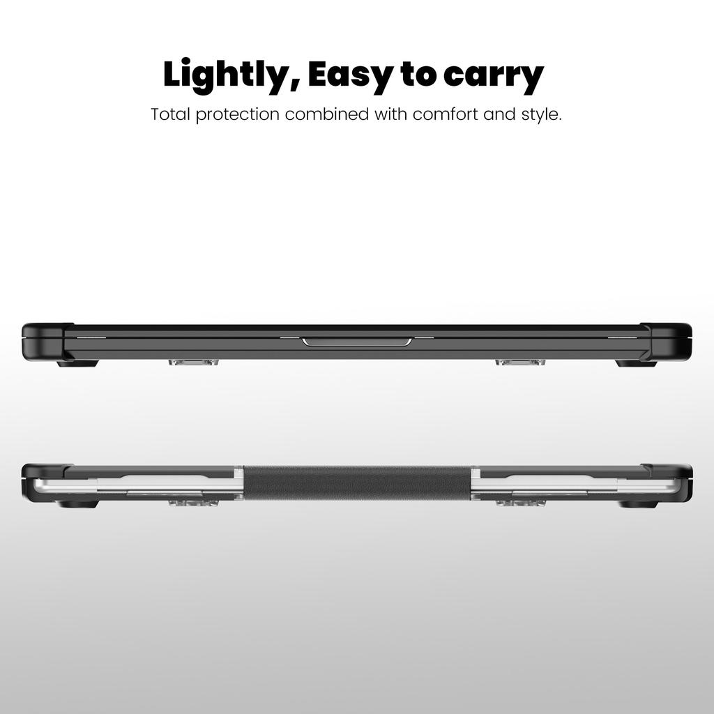 For Macbook Air 15 inch (2025)/(2024) A3114 M3/(2023) M2 A2941 PC+TPU Laptop Case Heat Dissipation Kickstand Non-Slip Notebook Cover
