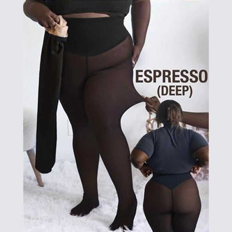

Plus Size Seam Shaping Fleece Leggings Viral One Ultra-Thick Nylon High Waist Compression Band Pantyhose Sexy Erotic Tights L