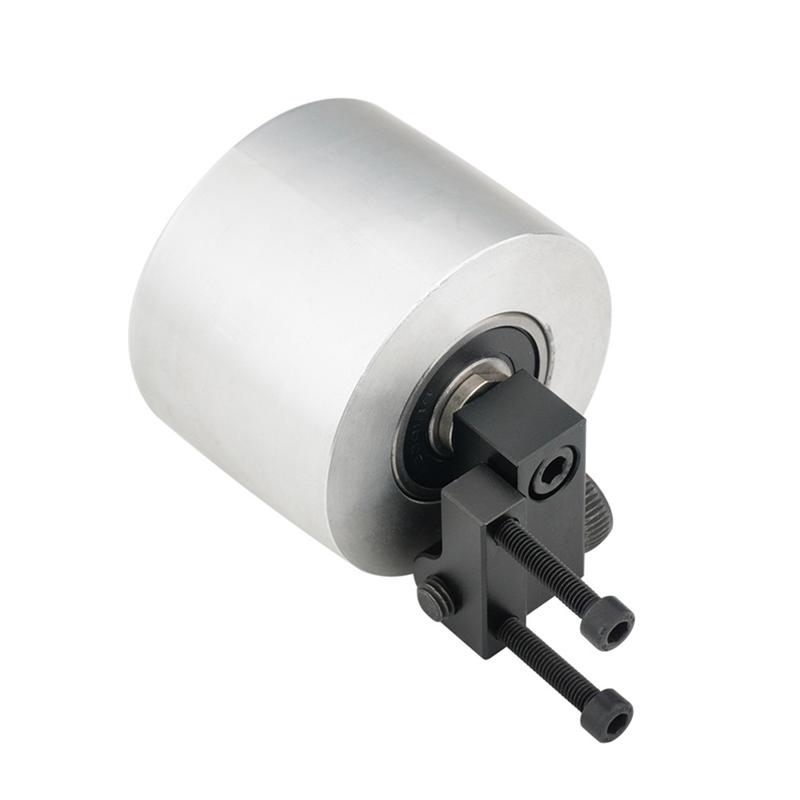 

A34R Belt Grinder Aluminum Wheel Deflection Wheel Woodworking DIY Aluminum Alloy Drive Wheel Deflection Wheel Assembly
