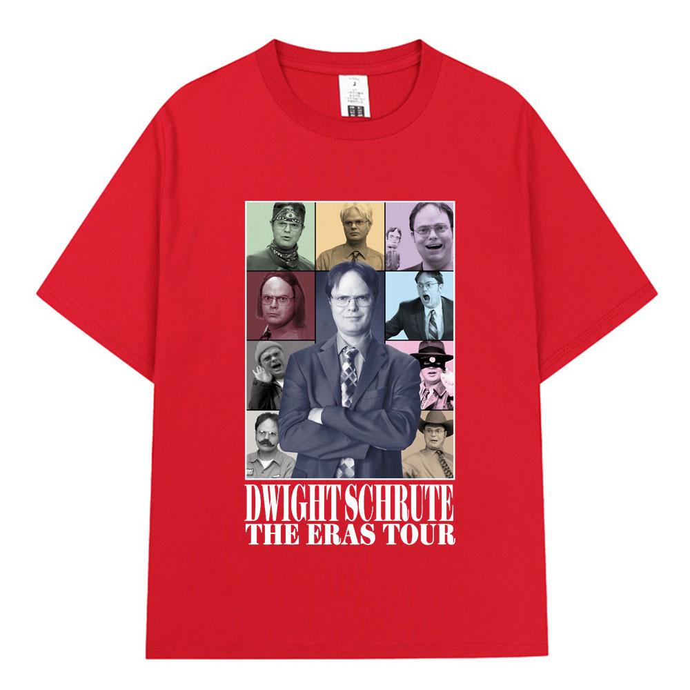 Dwight Schrute The Eras Tour Michael Scott Homage The Office Tshirt Unisex Women Cotton Casual Short Sleeve TShirts Streetwear