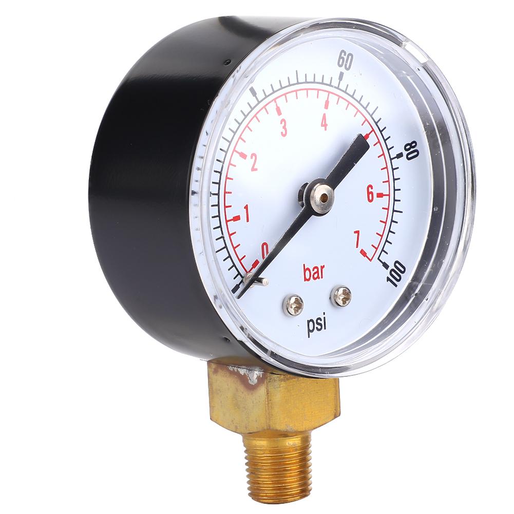 Pressure Gauge 50mm Dial 18 BSPT Bottom Connection for Air Water Oil Gas (0300PSI 020Bar )