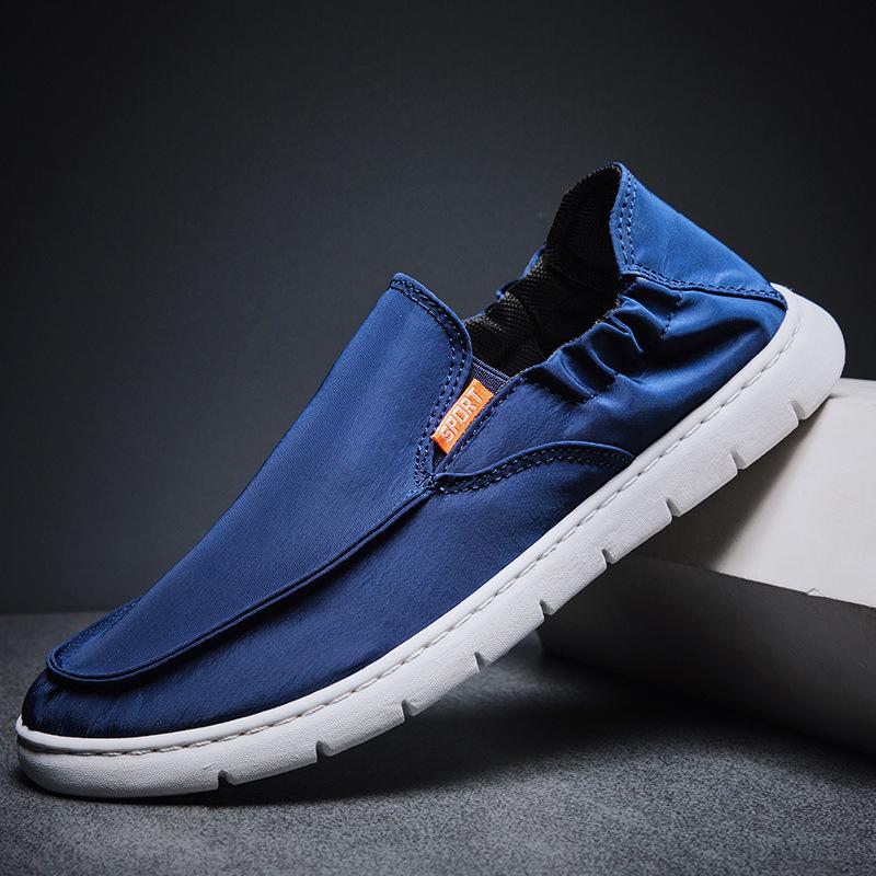 Fashion Men Canvas Shoes White Sneakers Casual Loafers Moccasin Male shoes Adult Slip On Flats Summer Mens Trainers Zapatos De Hombre445