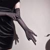 Glossy Hands with Fine Threads, Ultra-thin and Smooth Lace Trim, Finger-separated Glossy Five-finger Gloves, Pure Erotic Hand Sleeves, Props.