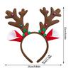 Reindeer Antlers Headband Cartoon Christmas Head Button Hair Band Party Gift Reindeer Antlers Snowman Sprung Headband Decor
